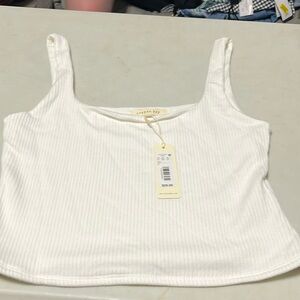 Copper Key Sz Juniors XL NWT White Tank top